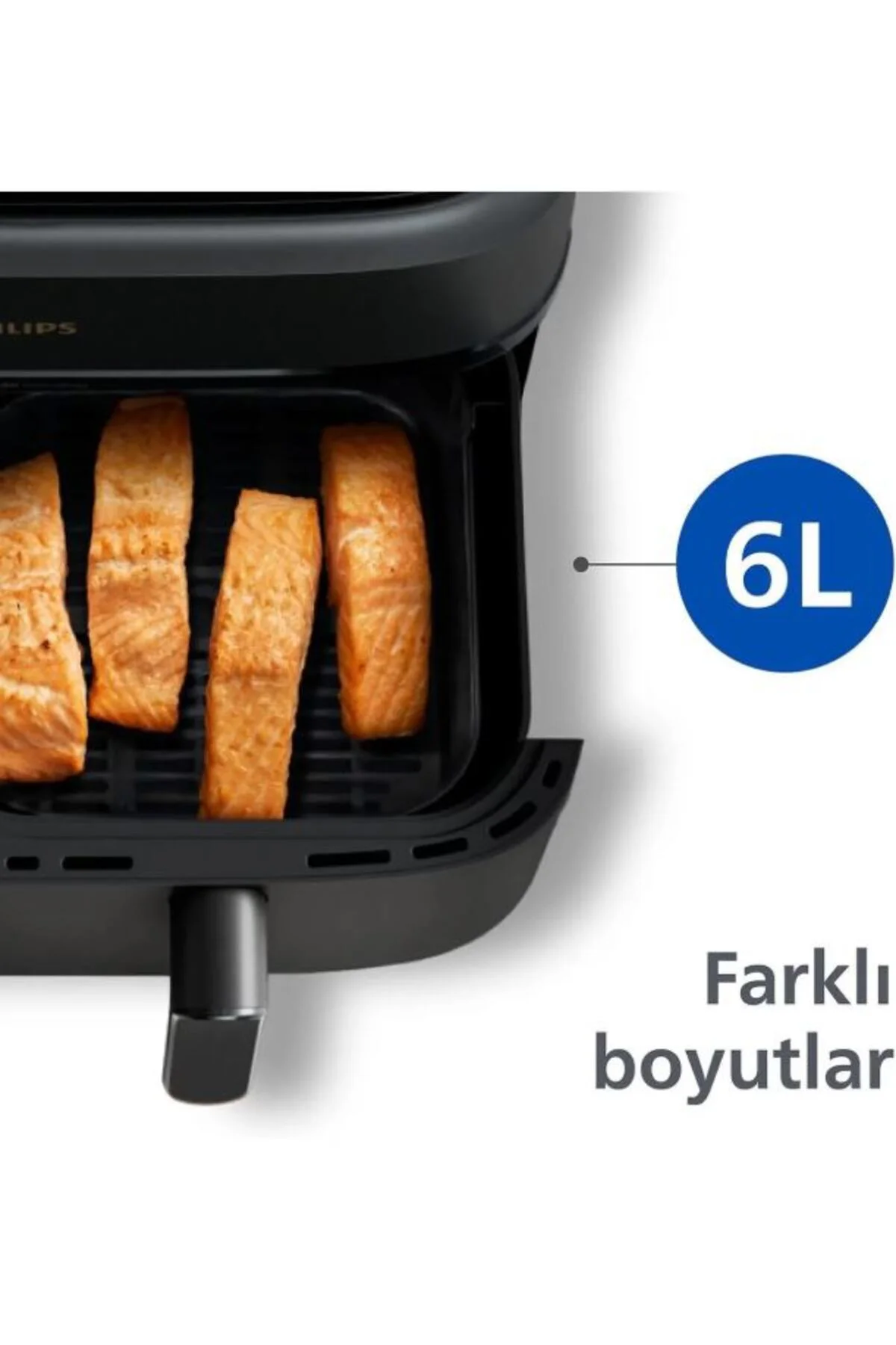 HomeID Uygulaması 3000 Seri Çift Hazneli Airfryer, 3L + 6L, NA350/00 ,2750 W + 5 YIL GARANTİ