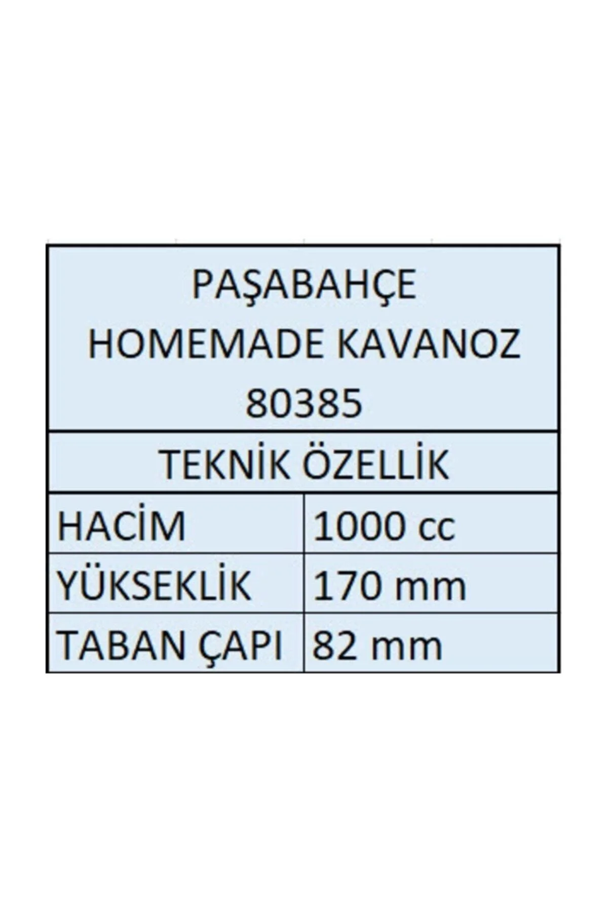 Homemade Metal Kapaklı Kavanoz 1000 Cc - 4 Adet 80385