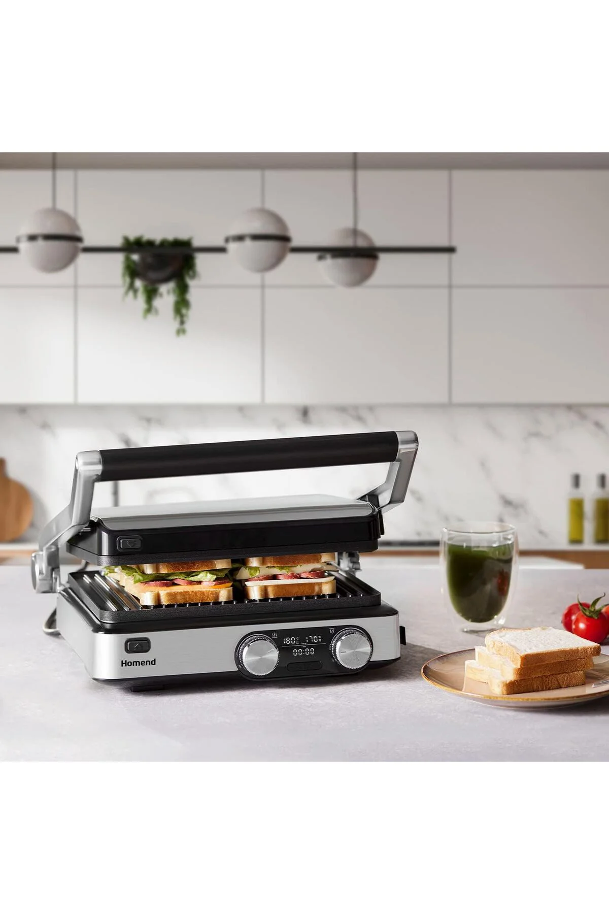 HOMEND GRILLIANT 1340H INOX TOST MAKİNESİ