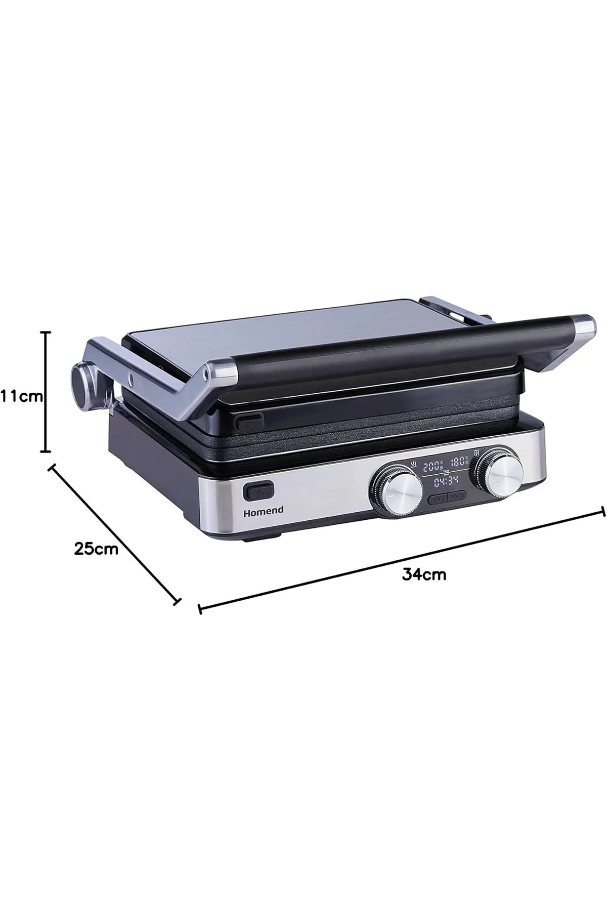 HOMEND GRILLIANT 1340H INOX TOST MAKİNESİ