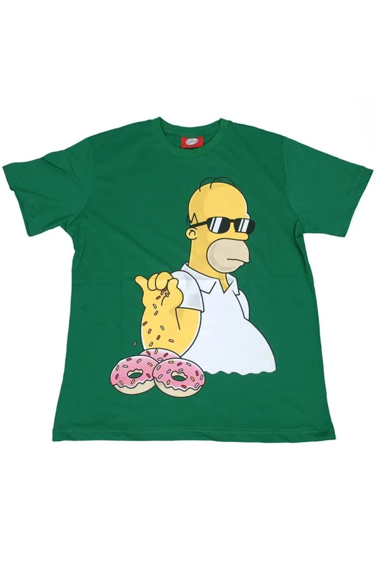 Homer Saltbea On Donuts Tişört Yeşil