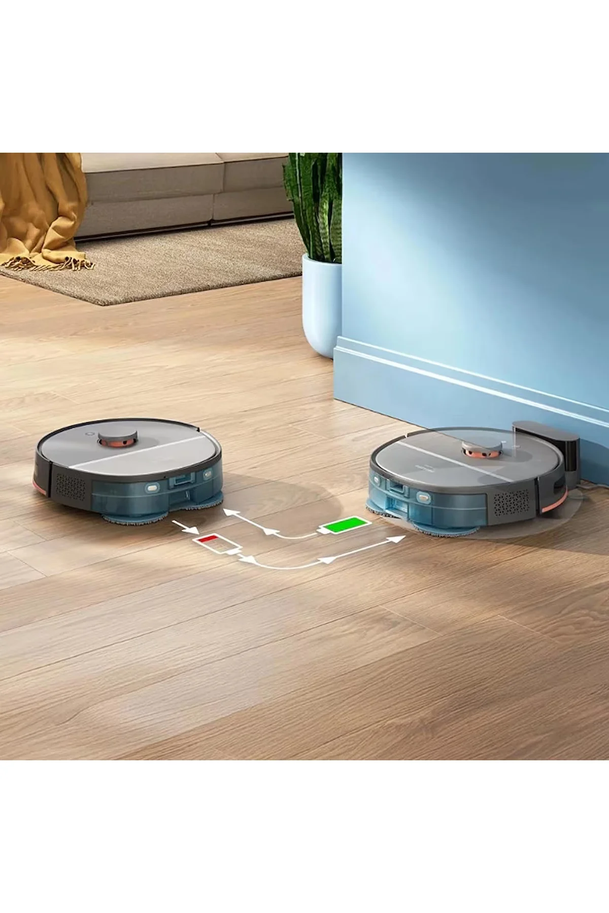 HomeRun 5000 Serisi XU5000/10 Siyah Akıllı Robot Süpürge