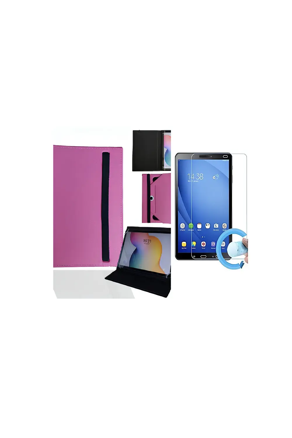 Hometech Alfa 8T 8" Tablet Uyumlu Standlı Tablet Kılıfı + Nano Ek