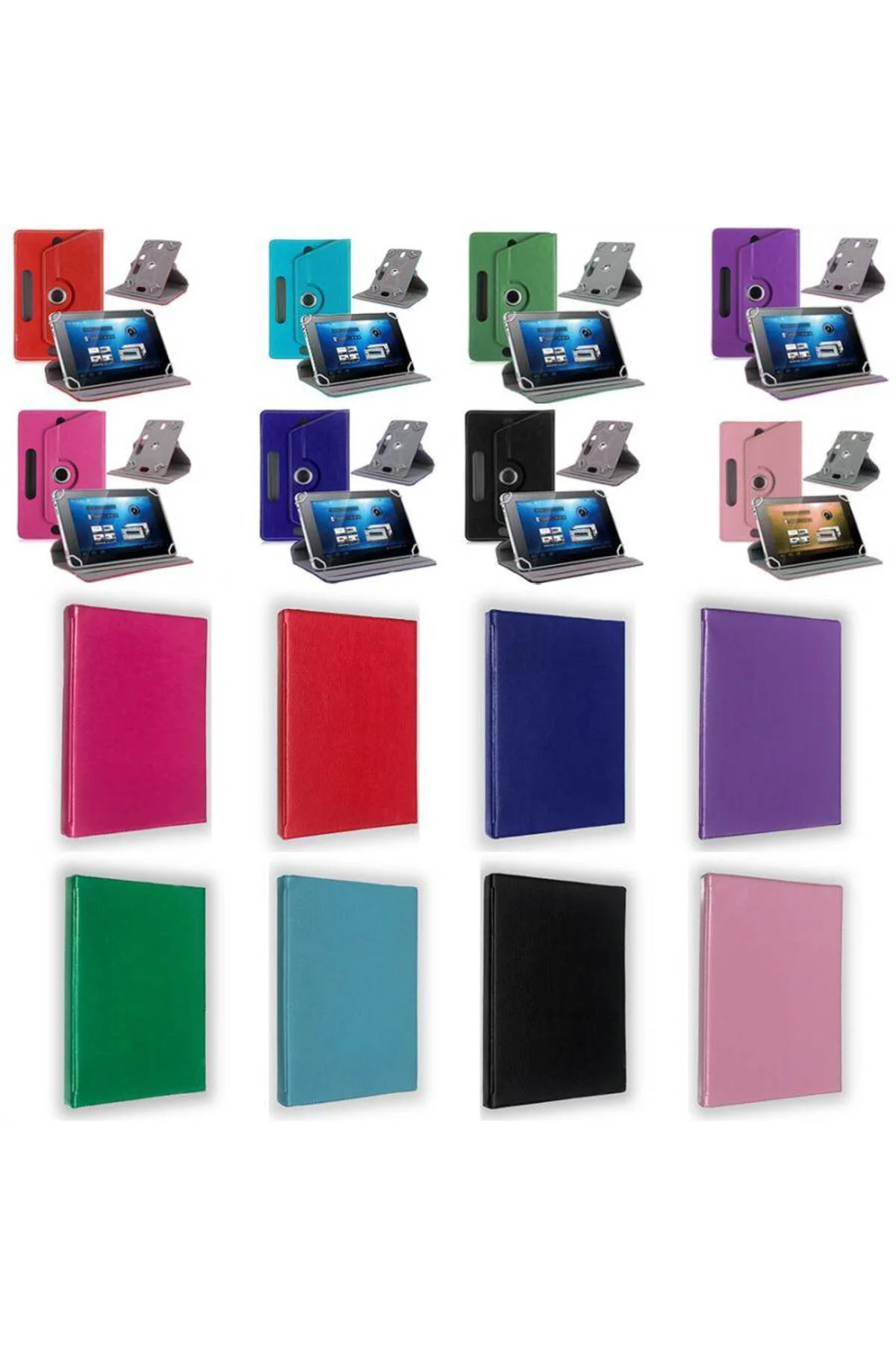 Hometech HT 8MT Universal Dönerli Standlı Tablet Kılıfı Siyah