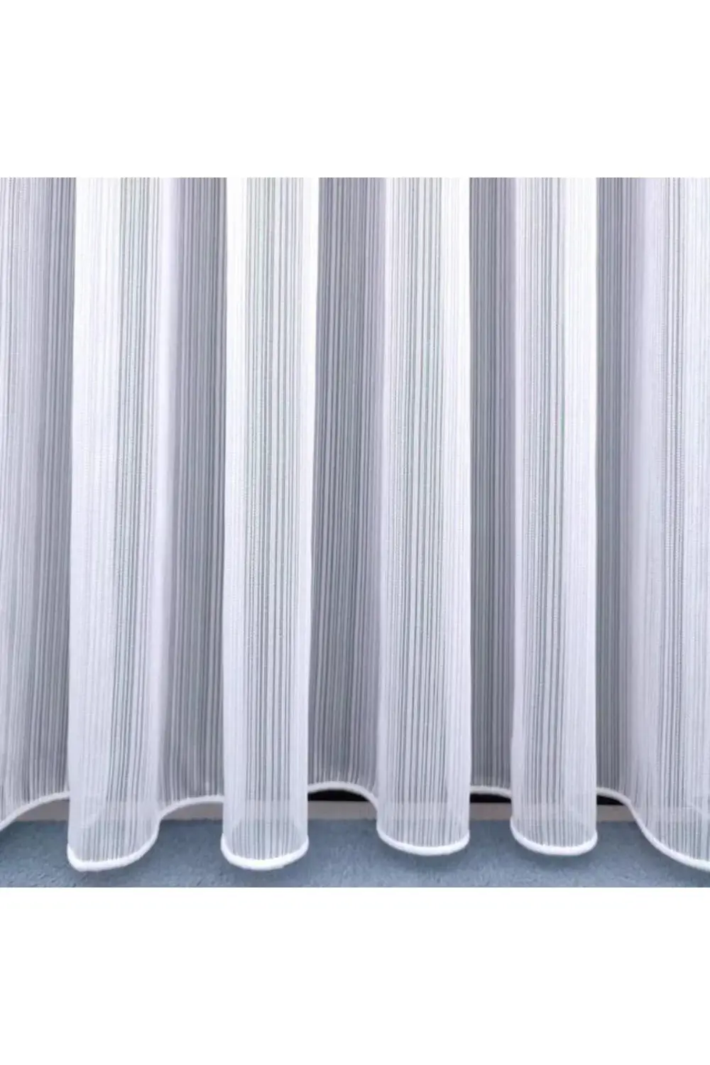 Hometex Lüks Sedef Çelik Kort Parlak İpli Çizgili Modern Yüksek K