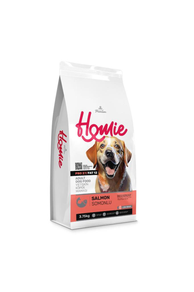 Homie  Düşük Tahıllı Somonlu Yetişkin Köpek Maması 3,75 Kg