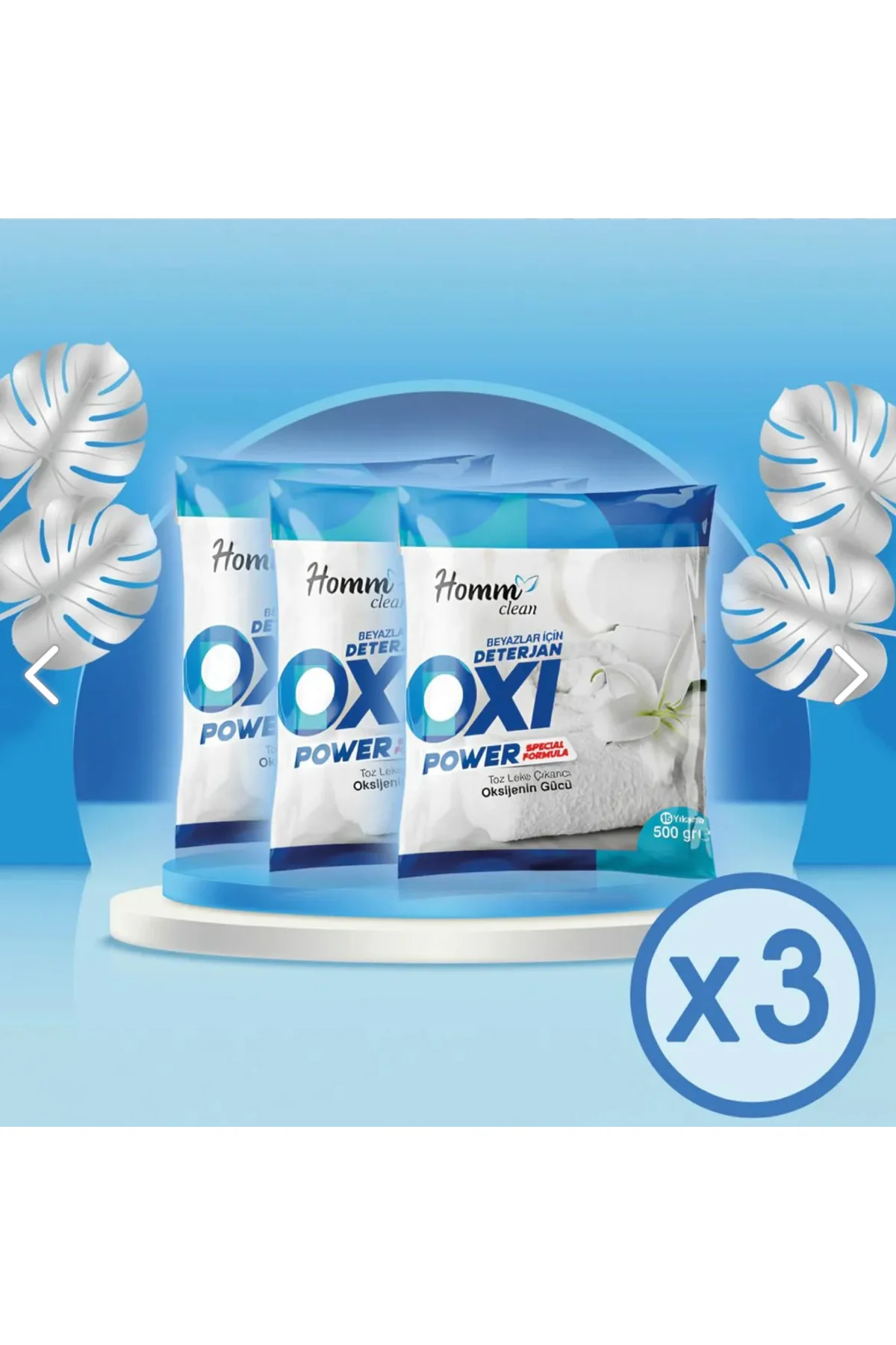 Homm Bitkisel CLEAN OXI Power Beyazlar İÇİN 500 gr Leke Çıkarıcı 