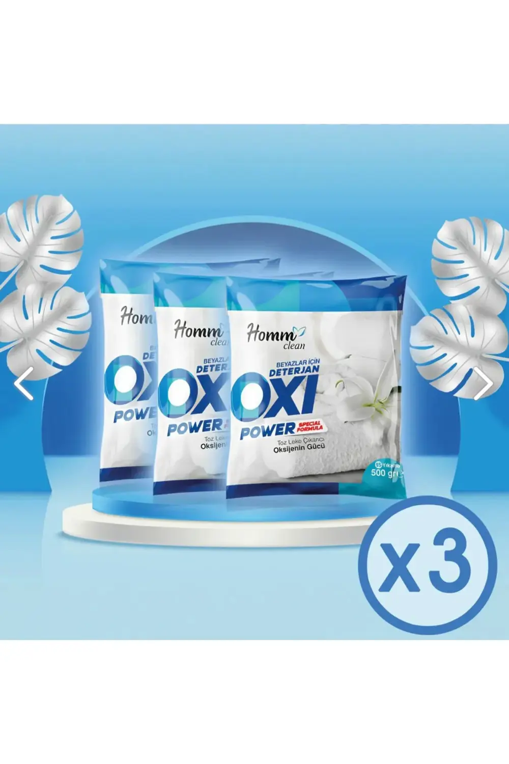 Homm Bitkisel CLEAN OXI Power Beyazlar İÇİN 500 gr Leke Çıkarıcı