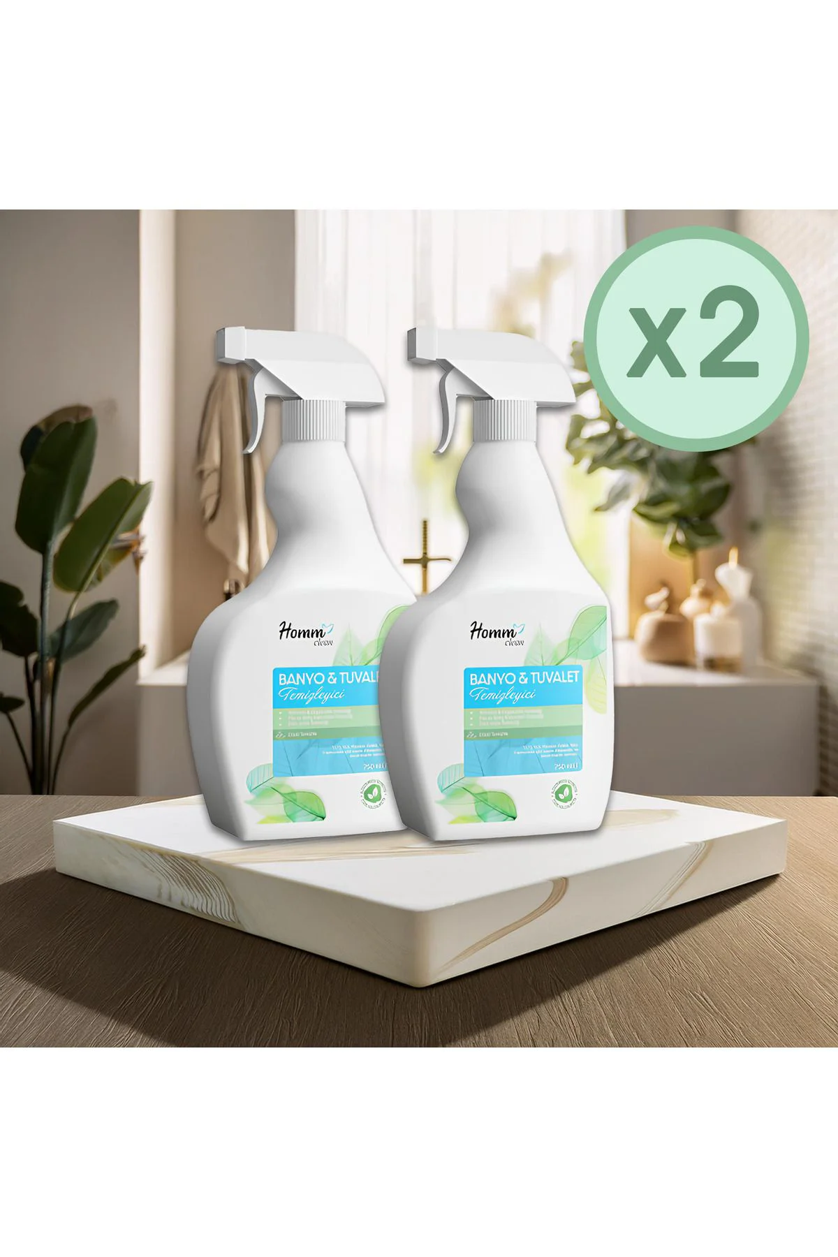 HOMM Clean Banyo & Tuvalet Temizleyici 2 Adet