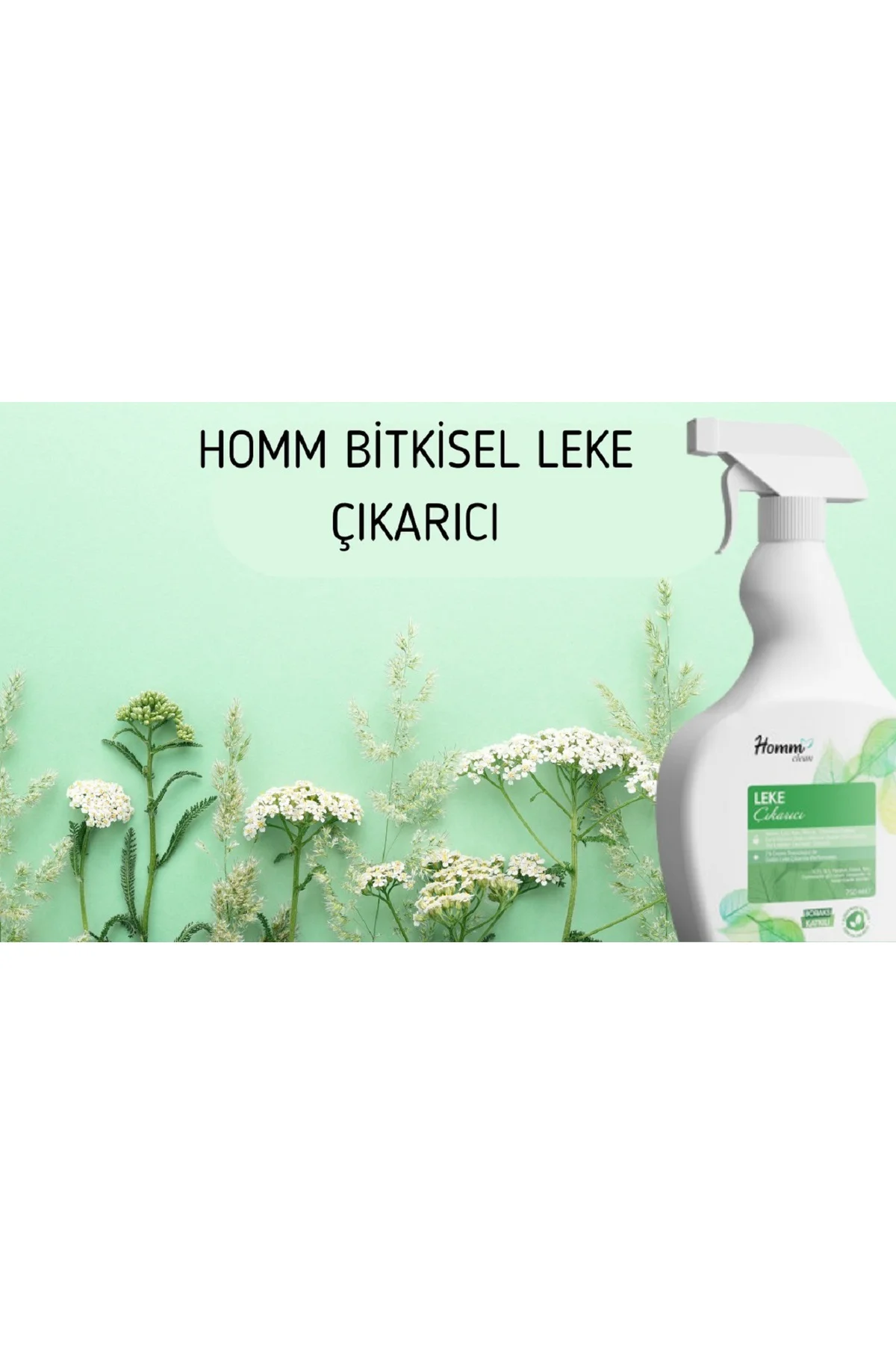 Homm Clean Bitkisel Leke Çıkarıcı 750 Ml Beyaz