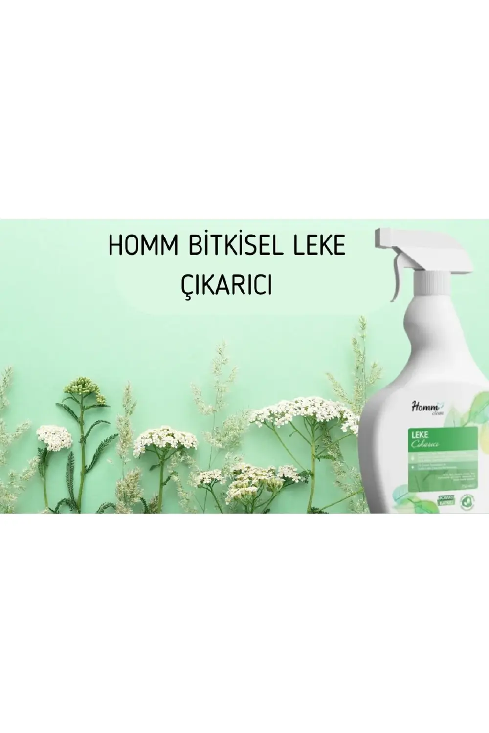 Homm Clean Bitkisel Leke Çıkarıcı 750 Ml Beyaz