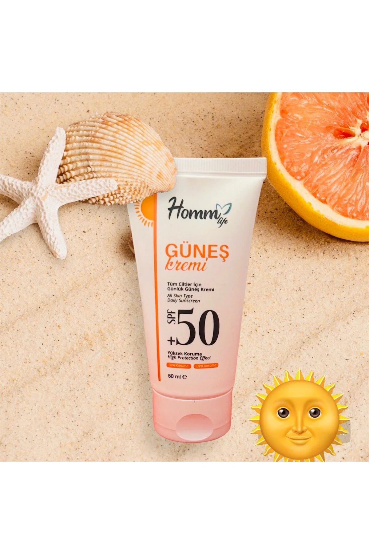 HOMM LIFE GÜNEŞ KREMİ 50 SPF 50 ML 2 Adet