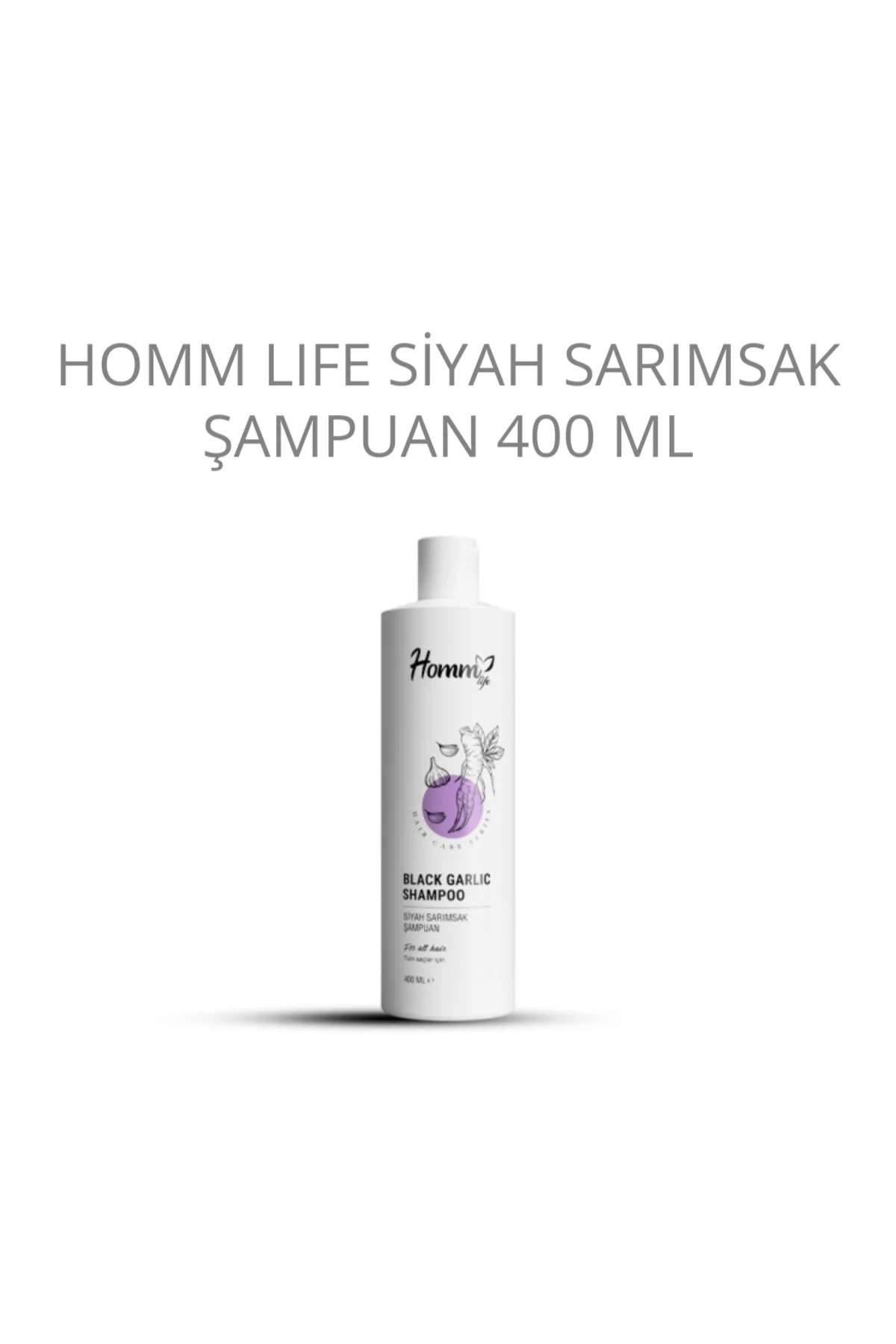 HOMM LIFE SİYAH SARIMSAK ŞAMPUAN 400 ML