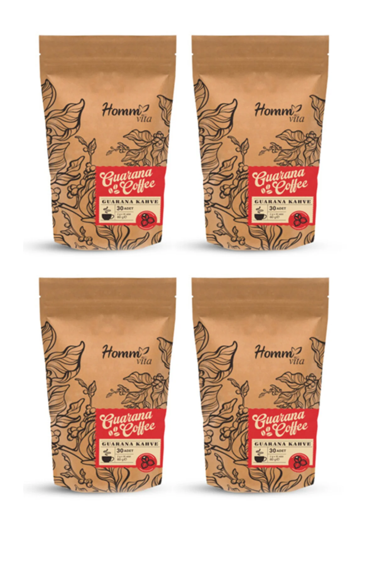 Homm Vita Guarana 4lü Kahve 30 Adet 60gr