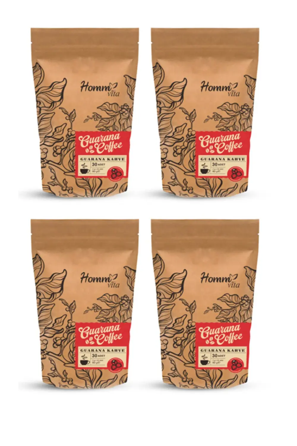 Homm Vita Guarana 4lü Kahve 30 Adet 60gr