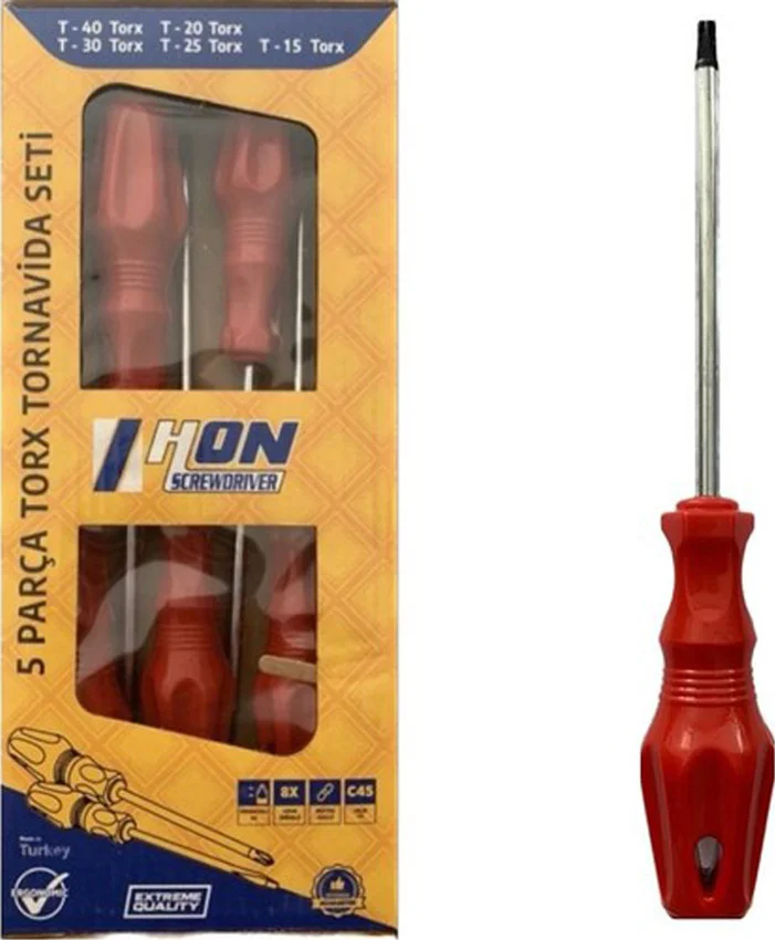 Hon 5 Parça Torx Tornavida Seti