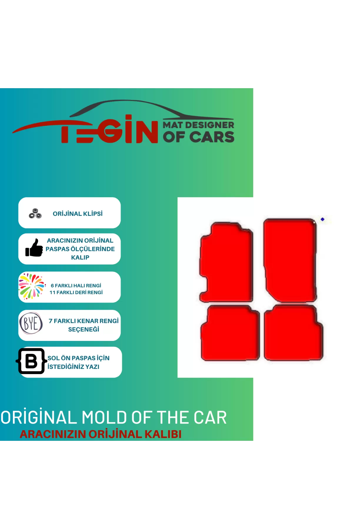 Honda Accord 1989-1993 Prime Bej Halı Bej Kenar Paspas