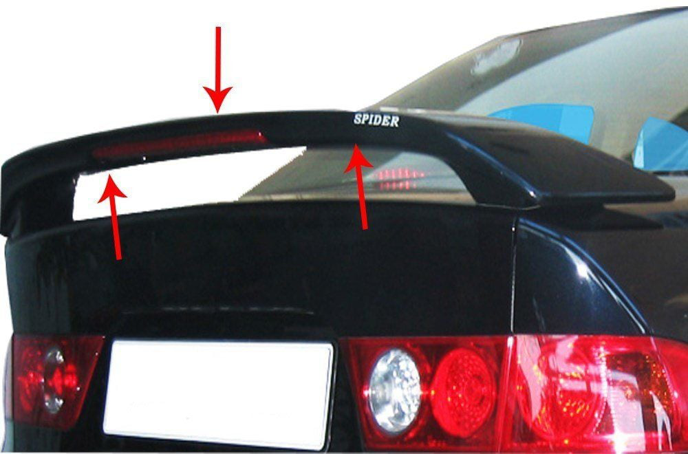 Honda Accord Uyumlu 7 Spoiler Bagaj Yüksek (Işıklı) Fiber 2003-20