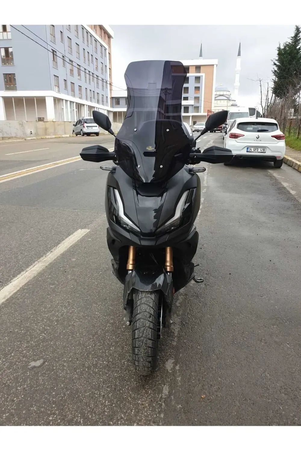 Honda Adv 350 Ön Cam 2023-2025 Model 72cm Siyah Renkli 4mm UZUN
