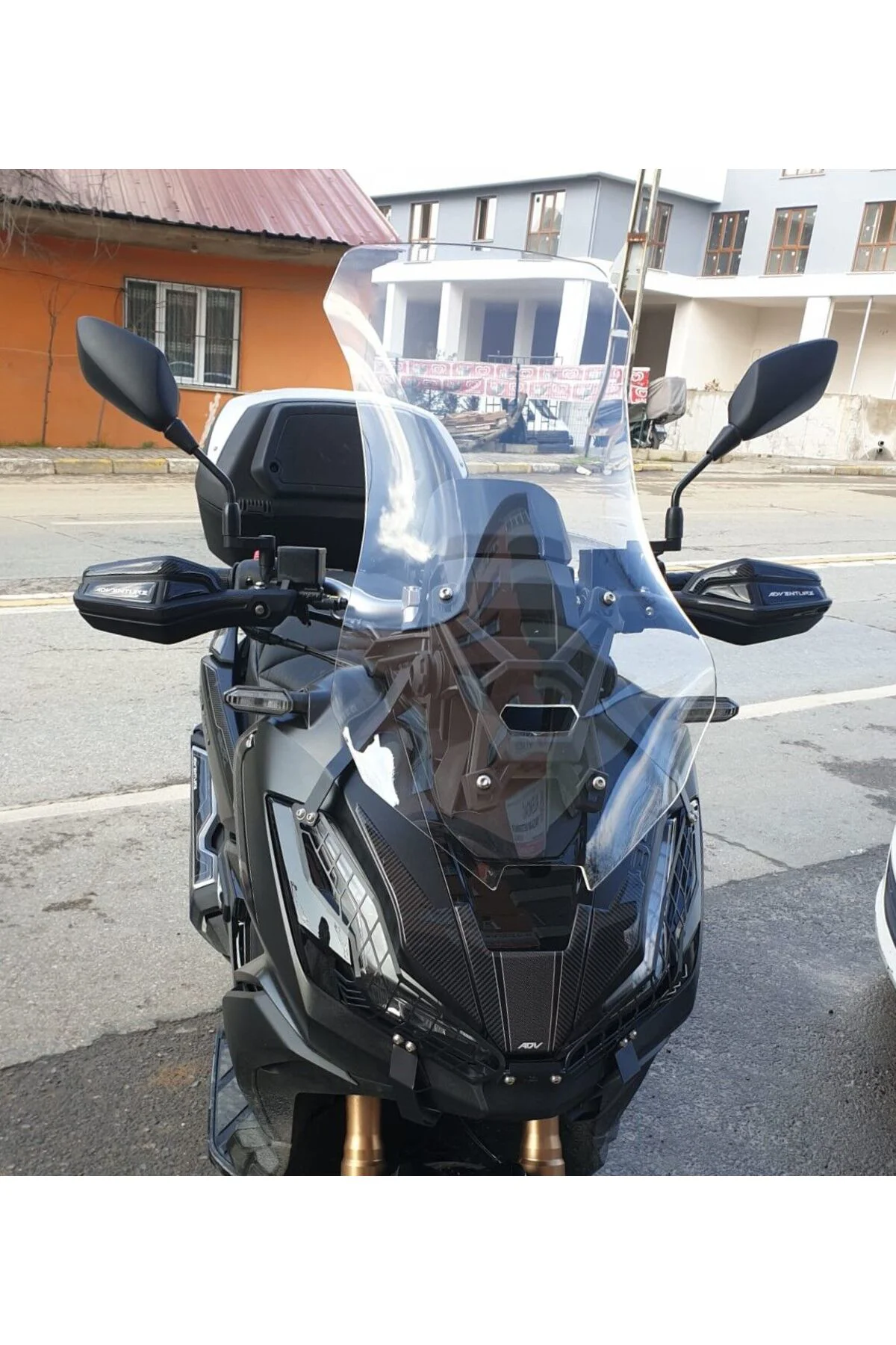 Honda Adv 350 Ön Cam 2023-2026 Model 72cm Şeffaf Renkli 4mm UZUN