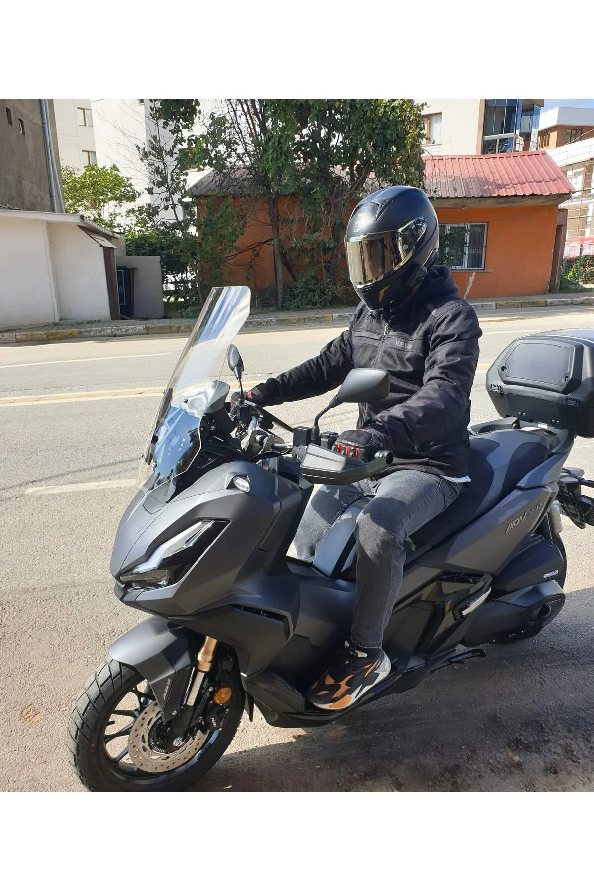 Honda Adv 350 Ön Cam 2023-2026 Model 60cm Şeffaf Renkli 4mm ORTA 