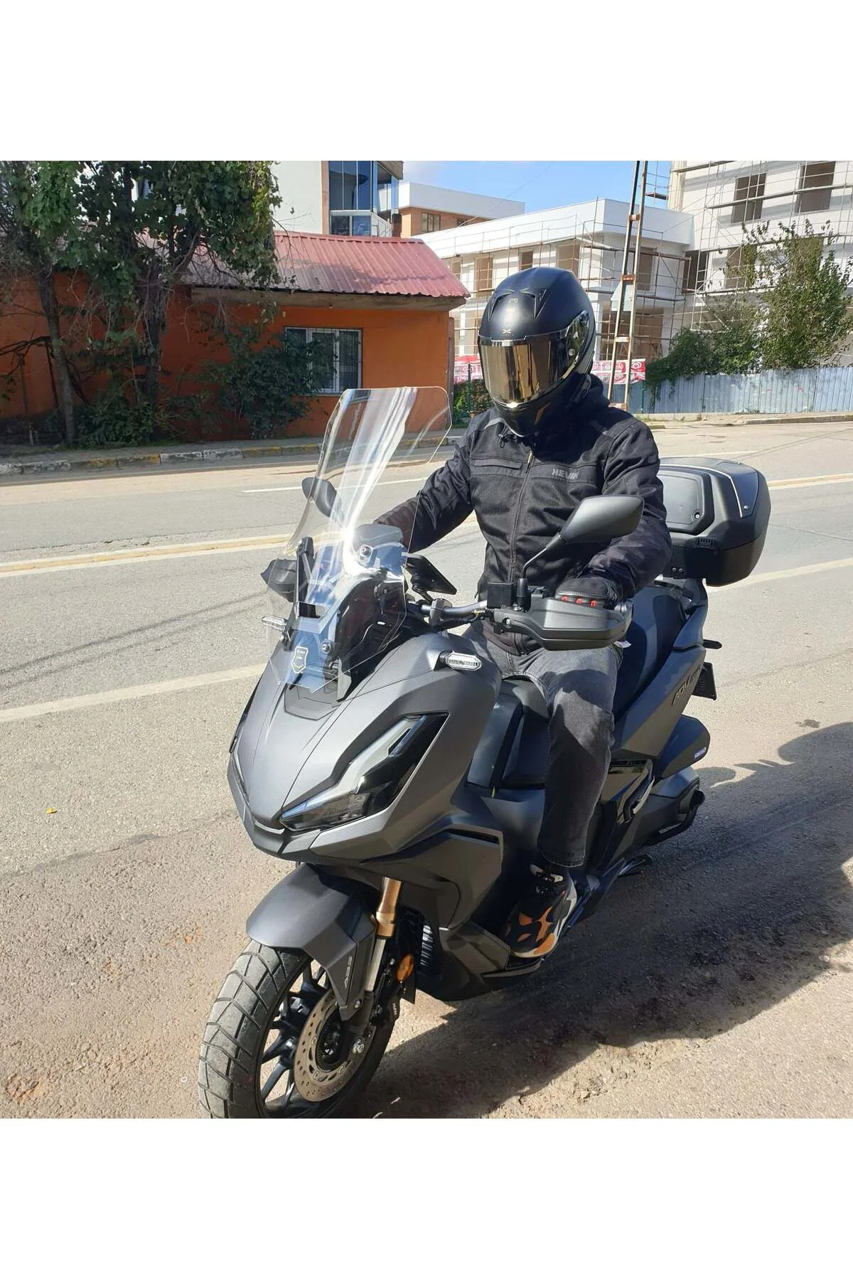 Honda Adv 350 Ön Cam 2023-2026 Model 60cm Şeffaf Renkli 4mm ORTA 