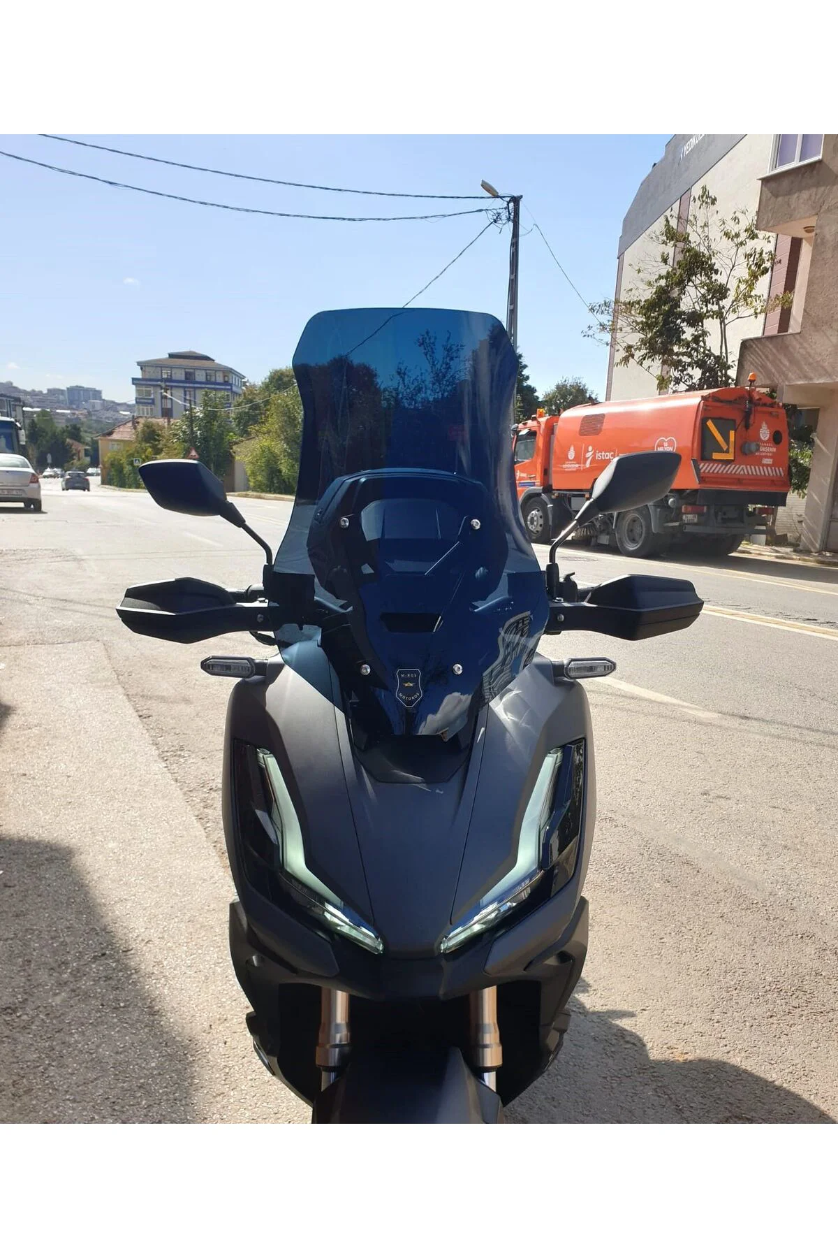 Honda Adv 350 Ön Cam 2023-2026 Model 60cm Siyah Renkli 4mm ORTA B
