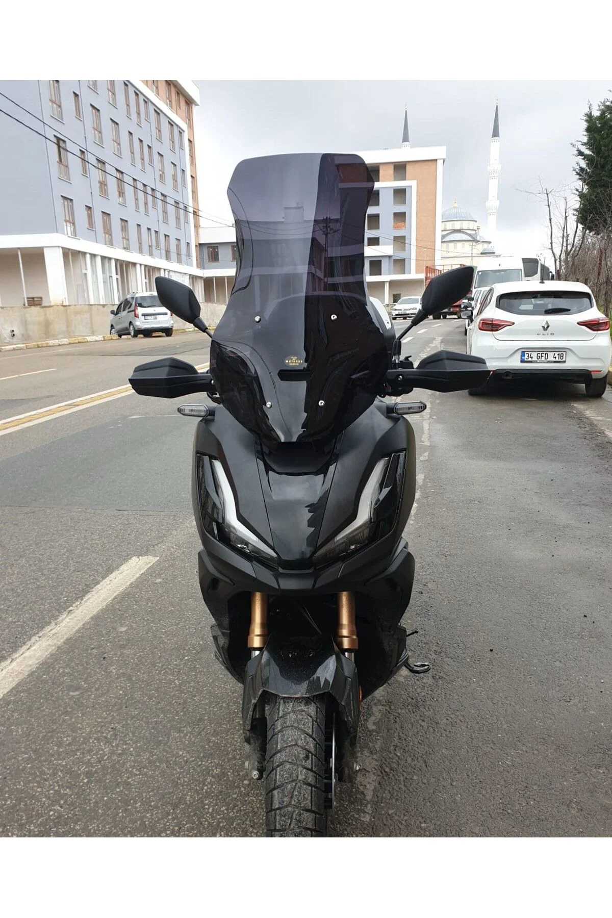 Honda Adv 350 Ön Cam 2023-2026 Model 72cm Siyah Renkli 4mm UZUN