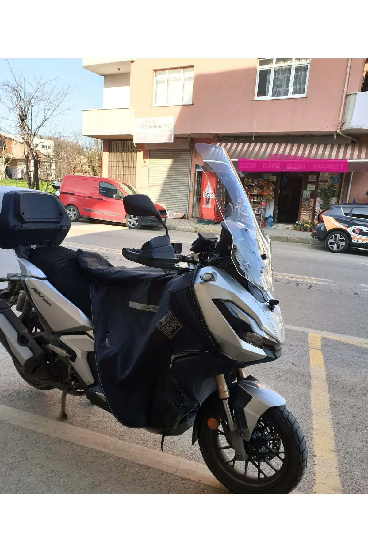 Honda Adv 350 Ön Cam 2023-2026 Model 72cm Şeffaf Renkli 4mm UZUN