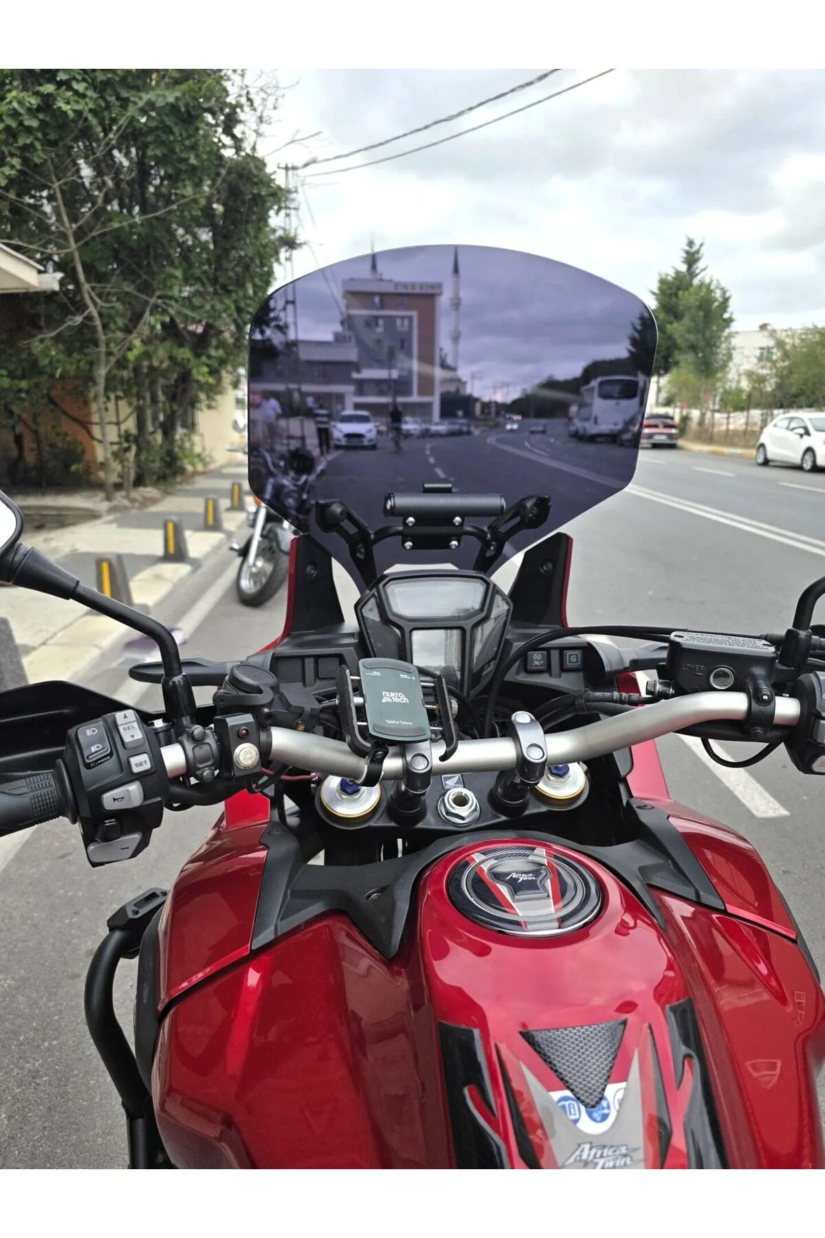 Honda Africa Twin CRF 1000 Ön Cam 2016-2020 Model 55cm Siyah Renk