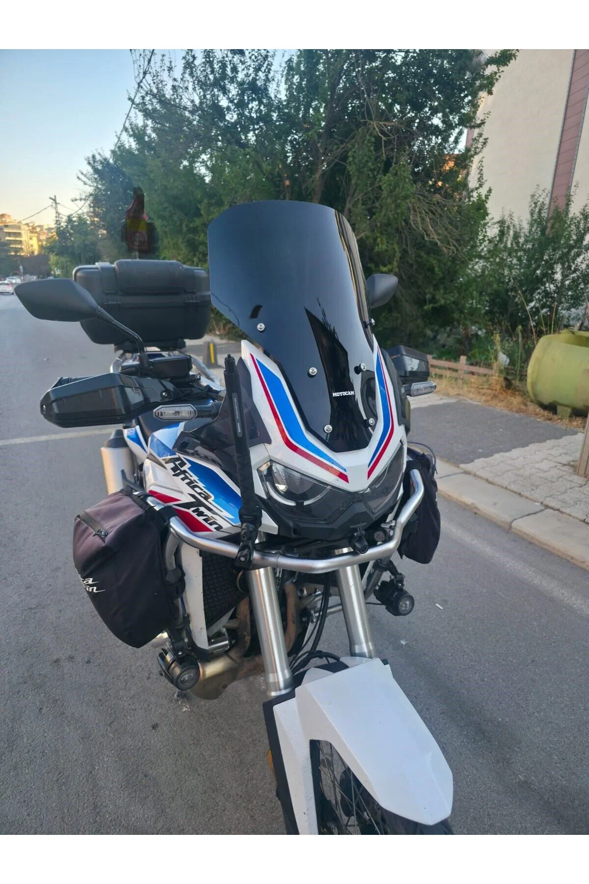 Honda Africa twin CRF 1100L L1 Ön Cam 2020-2023 Model 51cm Siyah Renkli 4mm UZUN