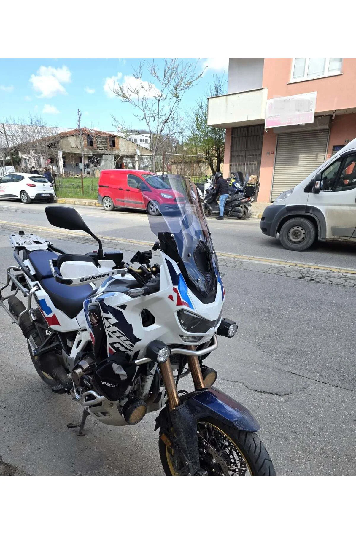 Honda Africa twin CRF 1100 L4 Ön Cam 2023-2026 Model 54cm Füme Renkli 4mm UZUN