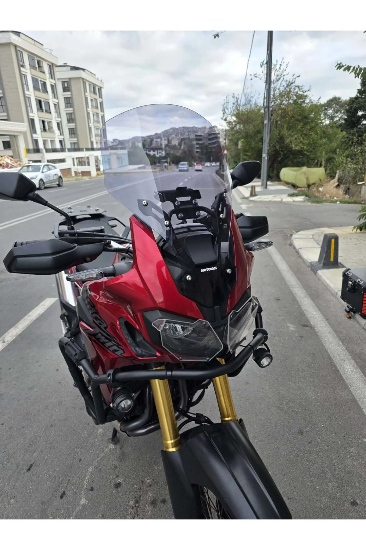 Honda Africa Twin CRF 1000 Ön Cam 2016-2020 Model 55cm Füme Renkl
