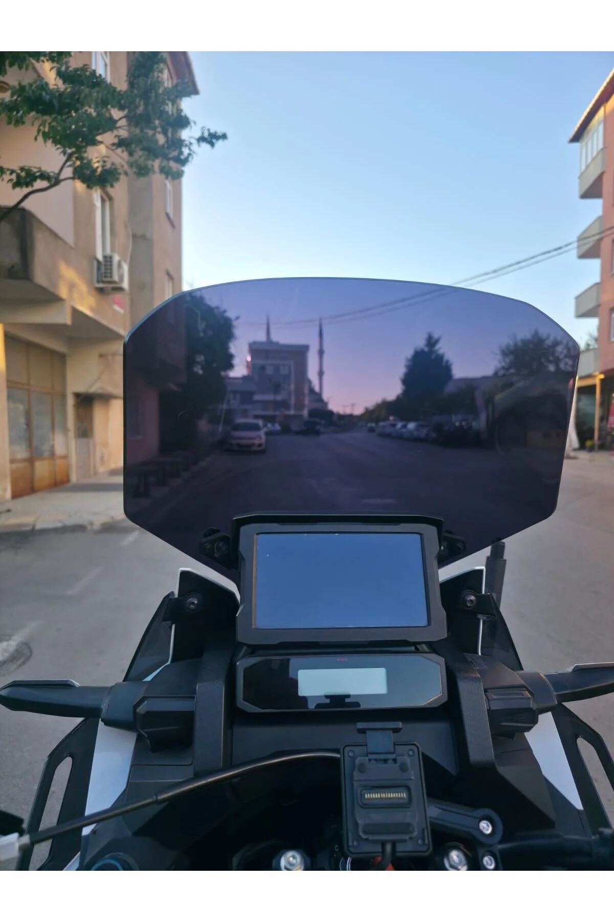 Honda Africa twin CRF 1100L L1 Ön Cam 2020-2023 Model 51cm Siyah Renkli 4mm UZUN