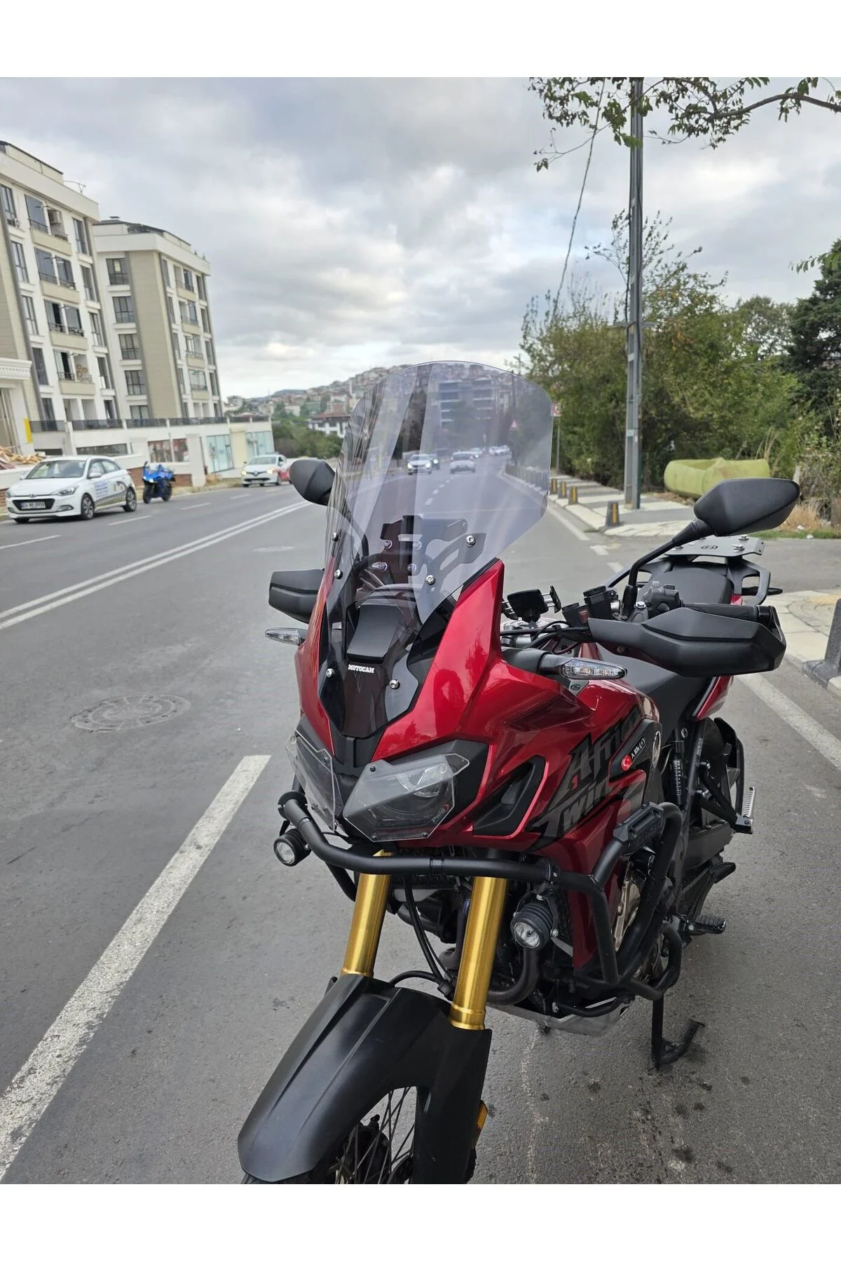 Honda Africa Twin CRF 1000 Ön Cam 2016-2020 Model 55cm Füme Renkl