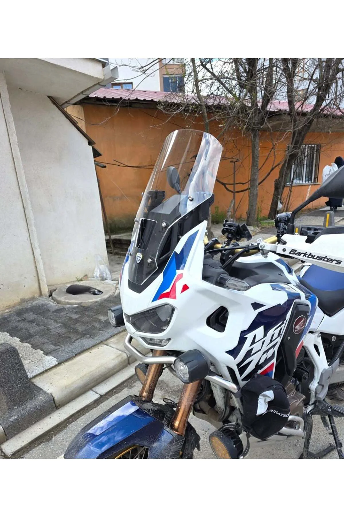 Honda Africa twin CRF 1100 L4 Ön Cam 2023-2026 Model 46cm Şeffaf 