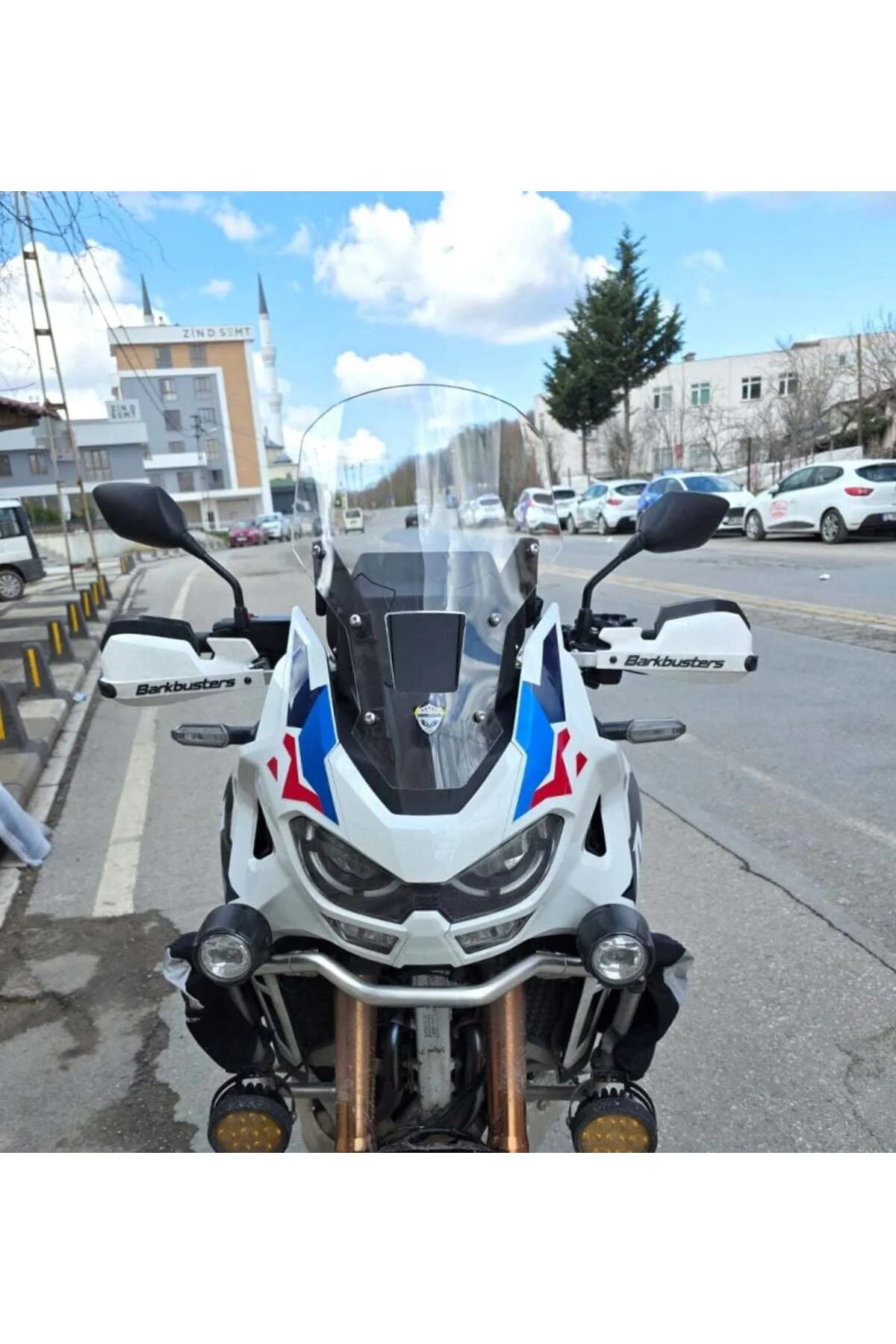 Honda Africa twin CRF 1100 L4 Ön Cam 2023-2026 Model 46cm Şeffaf 