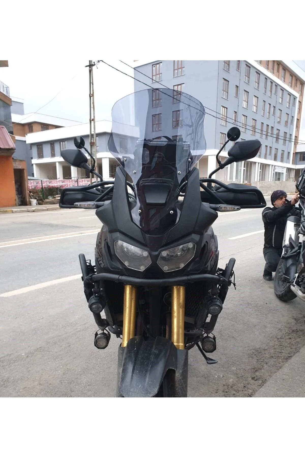 Honda Africa Twin CRF 1000 Ön Cam 2016-2020 Model 45cm Füme Renkl