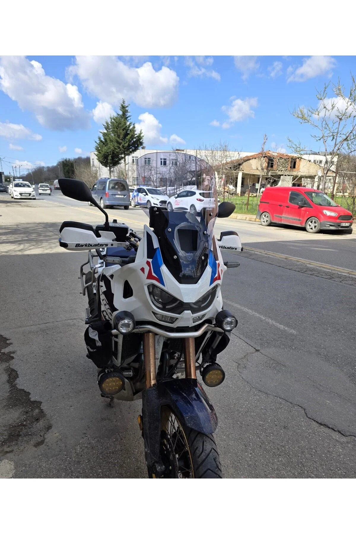 Honda Africa twin CRF 1100 L4 Ön Cam 2023-2026 Model 54cm Füme Renkli 4mm UZUN