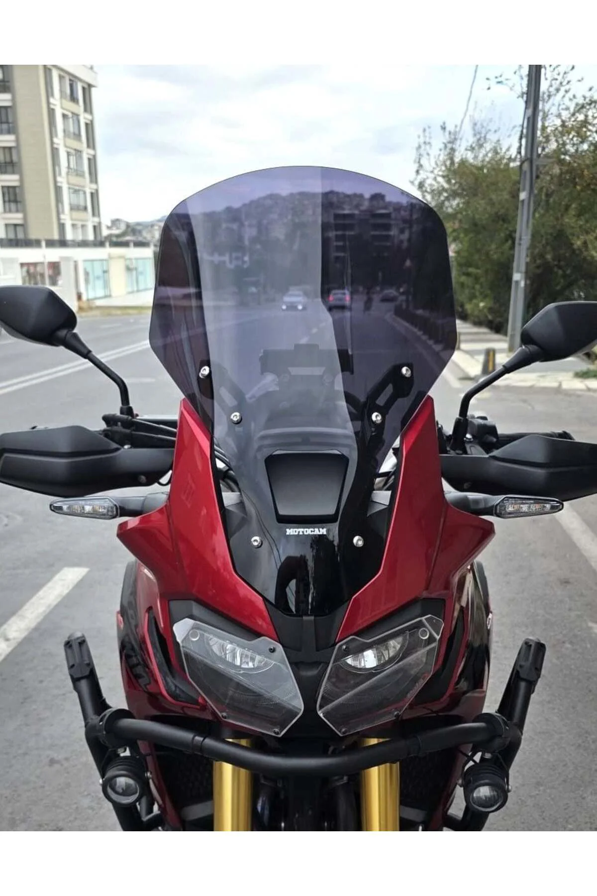 Honda Africa Twin CRF 1000 Ön Cam 2016-2020 Model 55cm Siyah Renk
