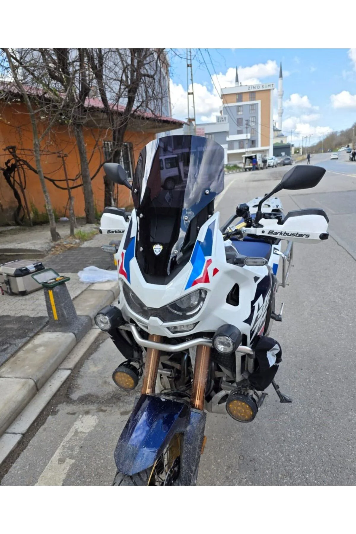 Honda Africa twin CRF 1100 L4 Ön Cam 2023-2026 Model 46cm Siyah R