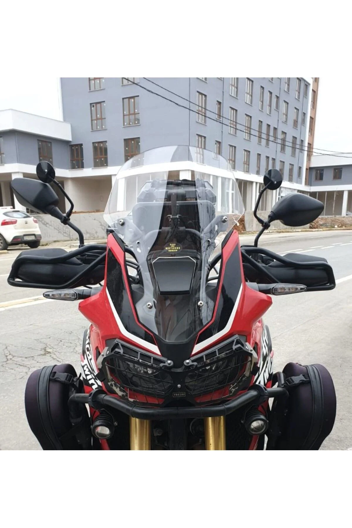 Honda Africa Twin CRF 1000 Ön Cam 2016-2020 Model 45cm Şeffaf Ren