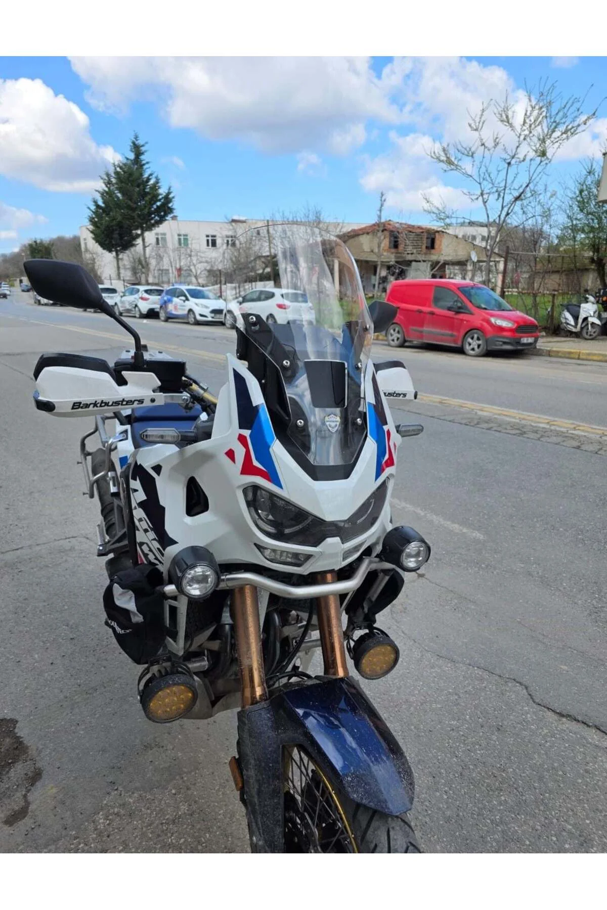 Honda Africa twin CRF 1100 L4 Ön Cam 2023-2026 Model 46cm Şeffaf 