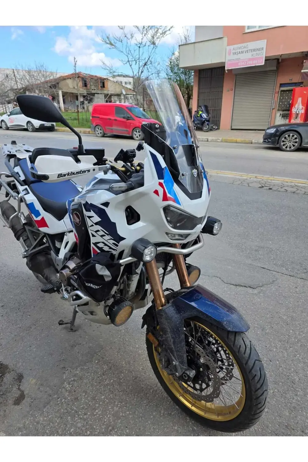 Honda Africa twin CRF 1100 L4 Ön Cam 2023-2025 Model 46cm Şeffaf