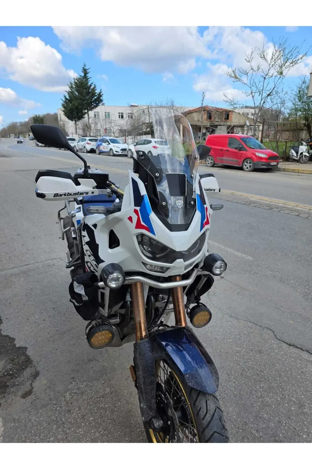 Honda Africa twin CRF 1100 L4 Ön Cam 2023-2025 Model 46cm Şeffaf