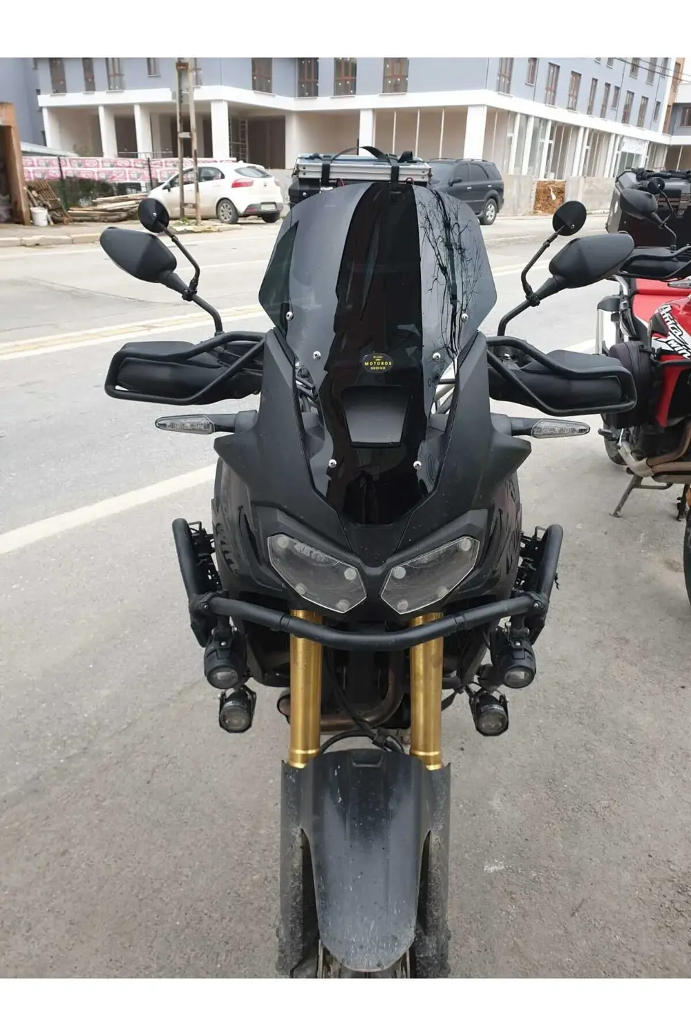 Honda Afrika Twin CRF 1000 Ön Cam 2016 2020 Model 45cm Siyah Renk