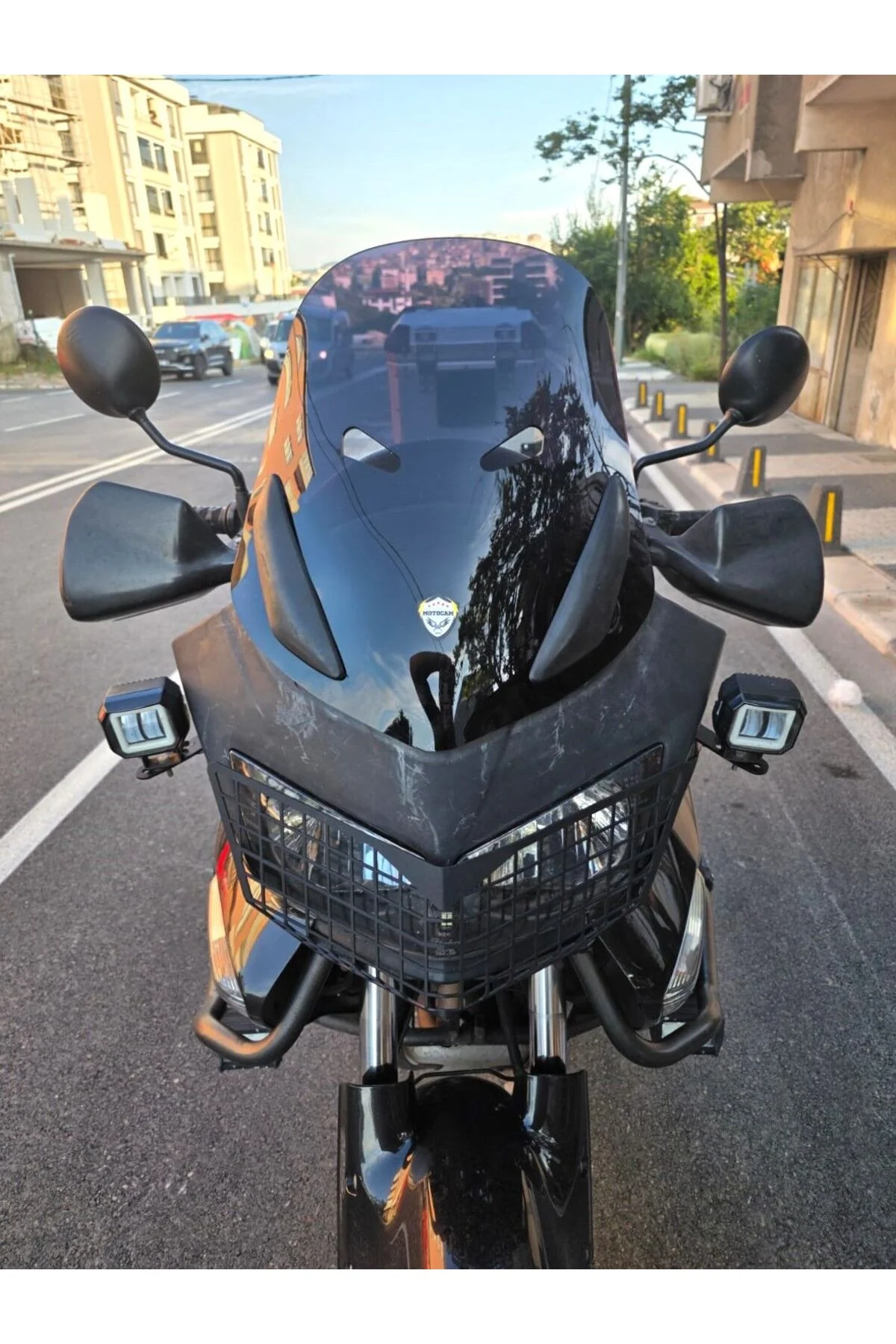 Honda CBF 1000 Ön Cam 2005-2010 Model 48cm Siyah Renkli 4mm - Görsel 8