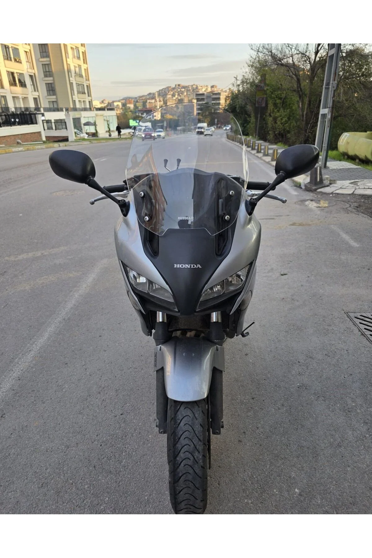Honda CBF 1000 Ön Cam 2010-2013 Model 40cm Şeffaf Renkli 4mm - Görsel 7