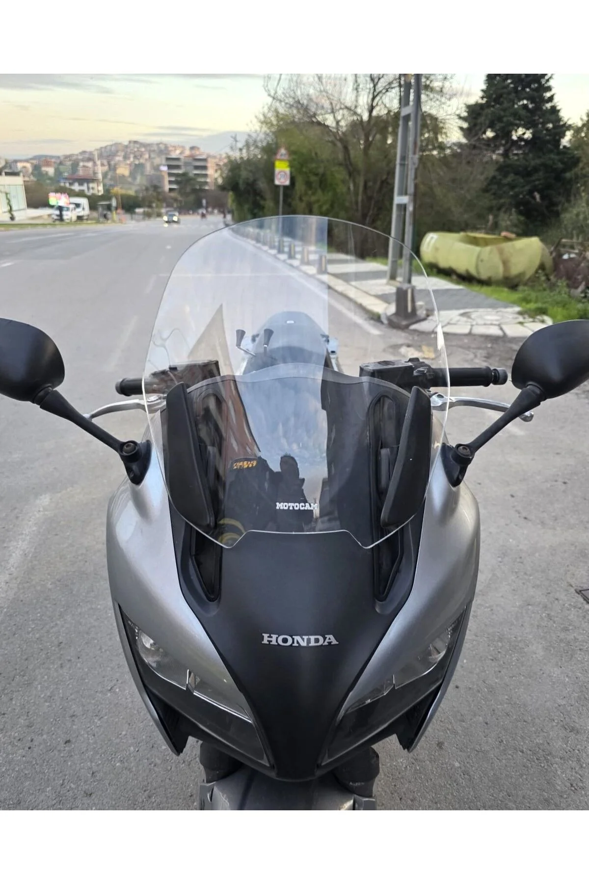 Honda CBF 1000 Ön Cam 2010-2013 Model 40cm Şeffaf Renkli 4mm - Görsel 2