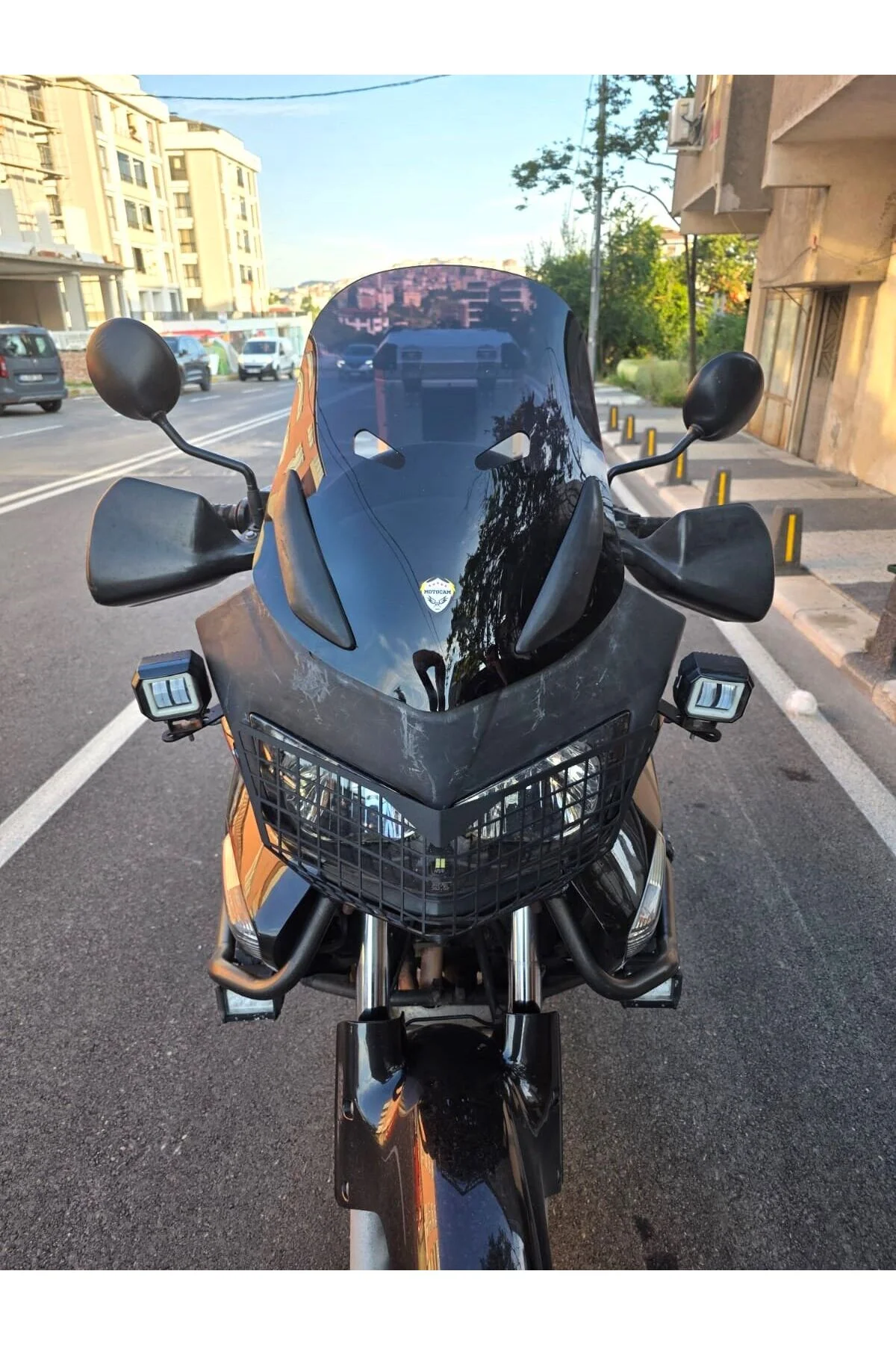 Honda CBF 1000 Ön Cam 2005-2010 Model 48cm Siyah Renkli 4mm - Görsel 6